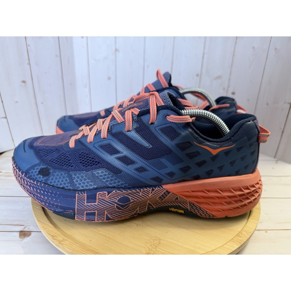 Hoka One One Speedgoat 2 Womens 10 Blue Raspberry Trail Running Shoes 1016796 **